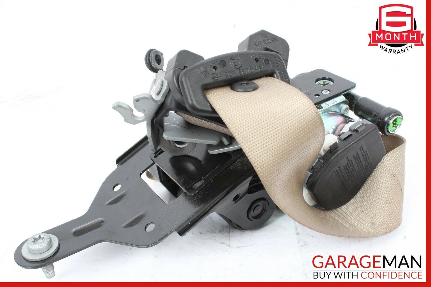 10-13 Mercedes W207 E350 E550 Coupe Front Right Passenger Side Seat Belt Beige