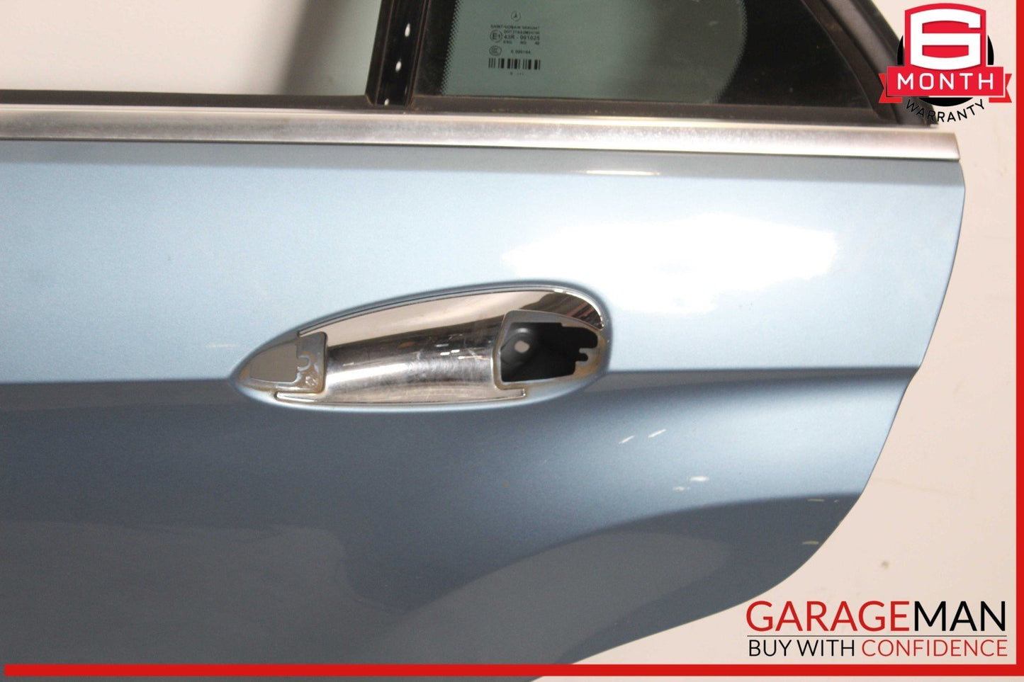 10-16 Mercedes W212 E350 E63 AMG Sedan Rear Left Side Door Shell Silver OEM