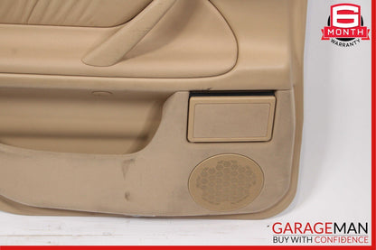 96-03 Mercedes W210 E320 Rear Left Side Interior Door Trim Panel Leather Java