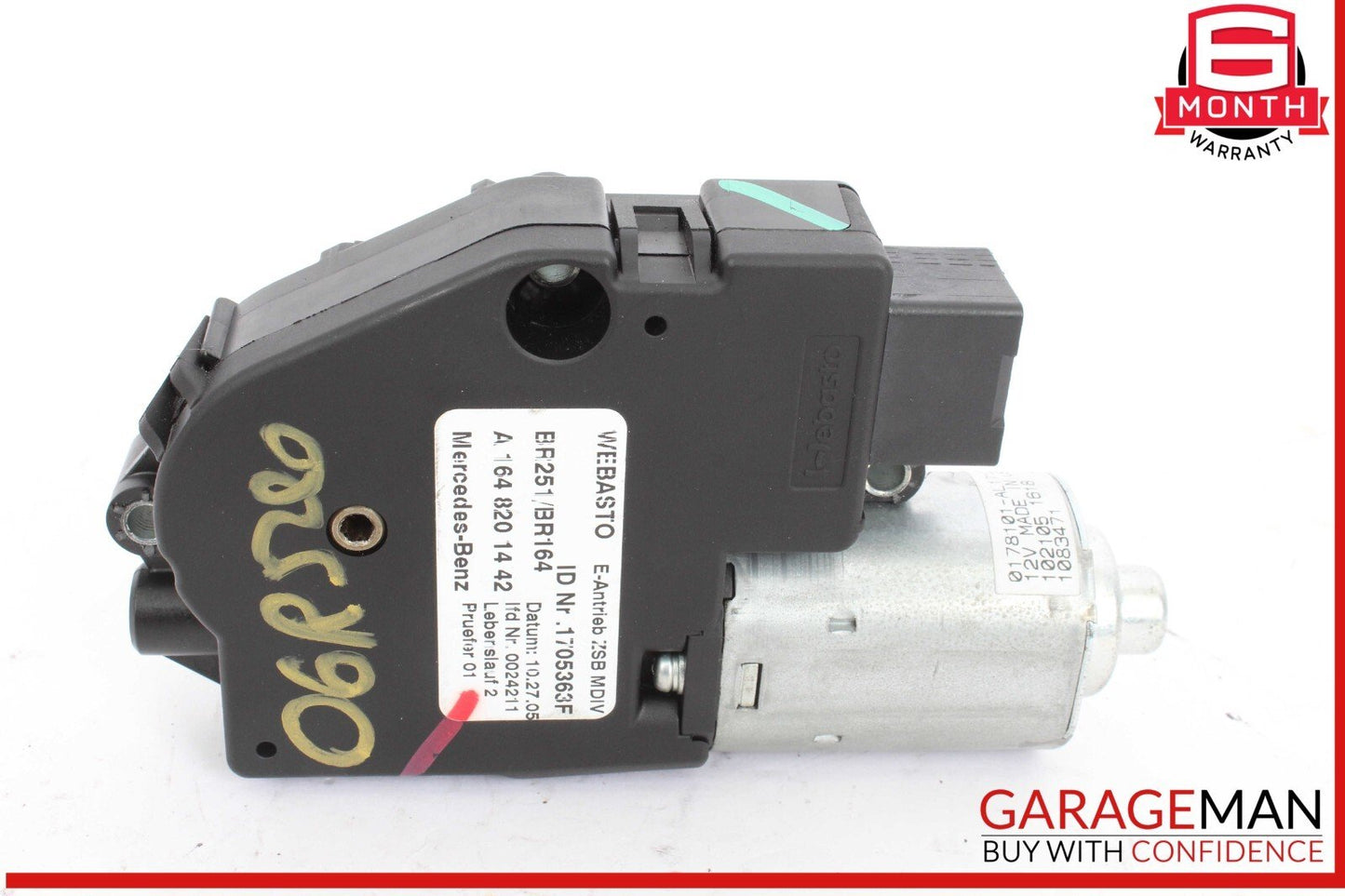 06-13 Mercedes W251 R500 4MATIC Panoramic Sunroof Sun Roof Motor 1648201442 OEM