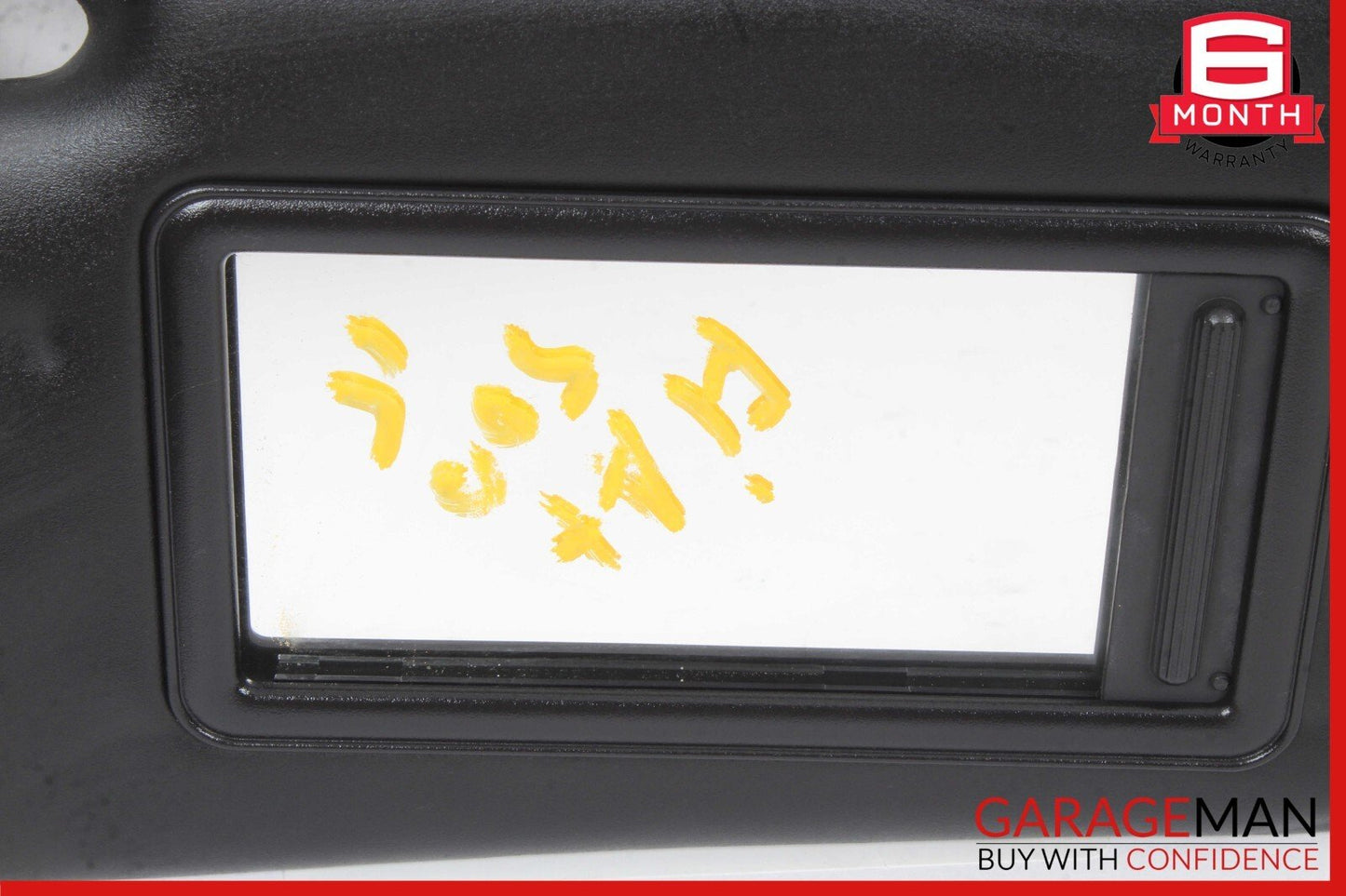 12-17 Fiat 500 Right Passenger Side Sun Visor Mirror Sunvisor Black OEM