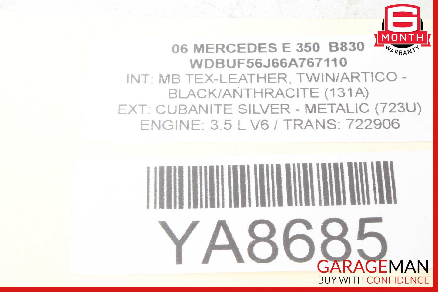 03-06 Mercedes W211 E320 E350 E500 Door Control Module Rear Left 2118201526 OEM