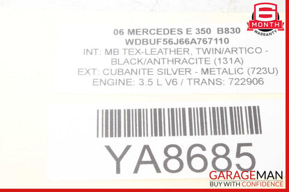 03-06 Mercedes W211 E320 E350 E500 Door Control Module Rear Left 2118201526 OEM