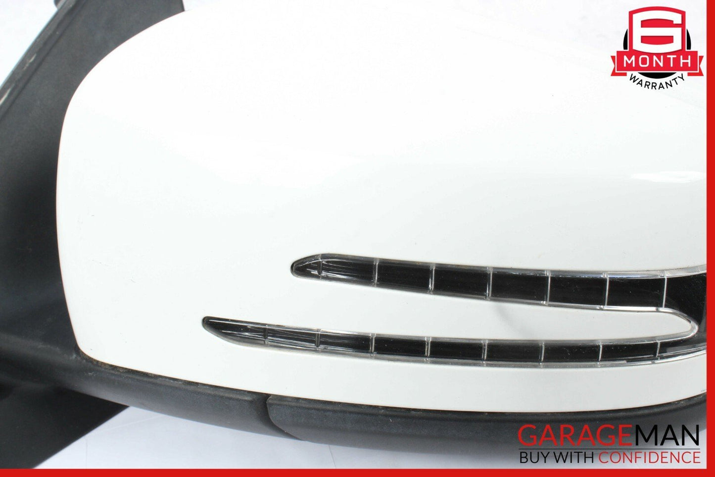12-14 Mercedes W204 C250 C63 AMG Front Left Side Mirror Rear View Door White