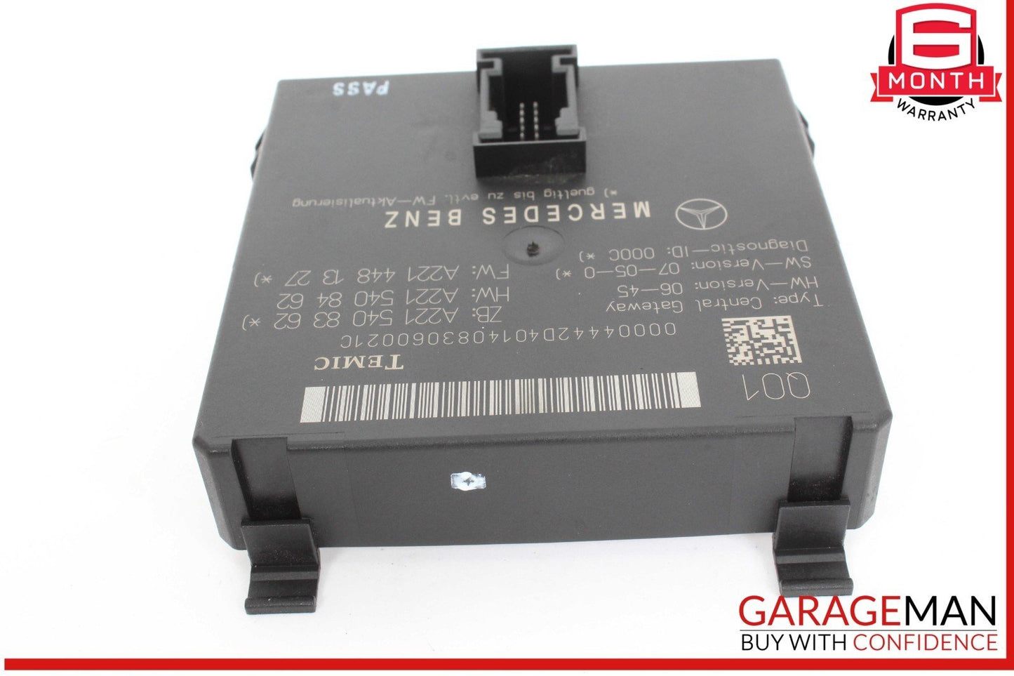 07-14 Mercedes W221 S550 S400 Central Gateway Control Module Unit 2215408362 OEM