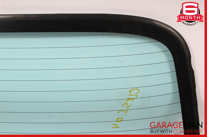 03-09 Mercedes W209 CLK55 AMG Soft Top Convertible Rear Windshield Window Glass