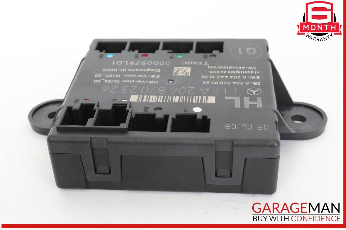 08-18 Mercedes W204 C300 C250 Rear Left Driver Side Door Control Module Unit