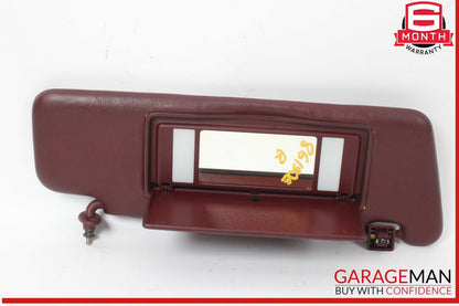 84-93 Mercedes W201 190E 190D Right Passenger Side Sunvisor Burgundy OEM