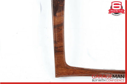 08-15 Mercedes C250 C300 C350 E350 Center Console Shift Shifter Bezel Trim Wood