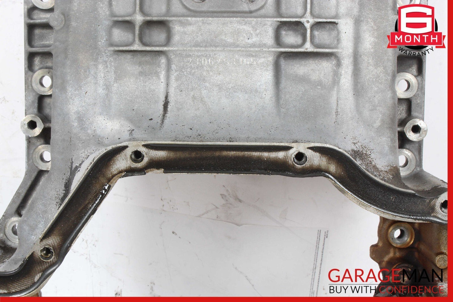 06-13 Mercedes W164 ML350 SLK300 Engine Upper Oil Sump Baffle Pan 2720142002 OEM