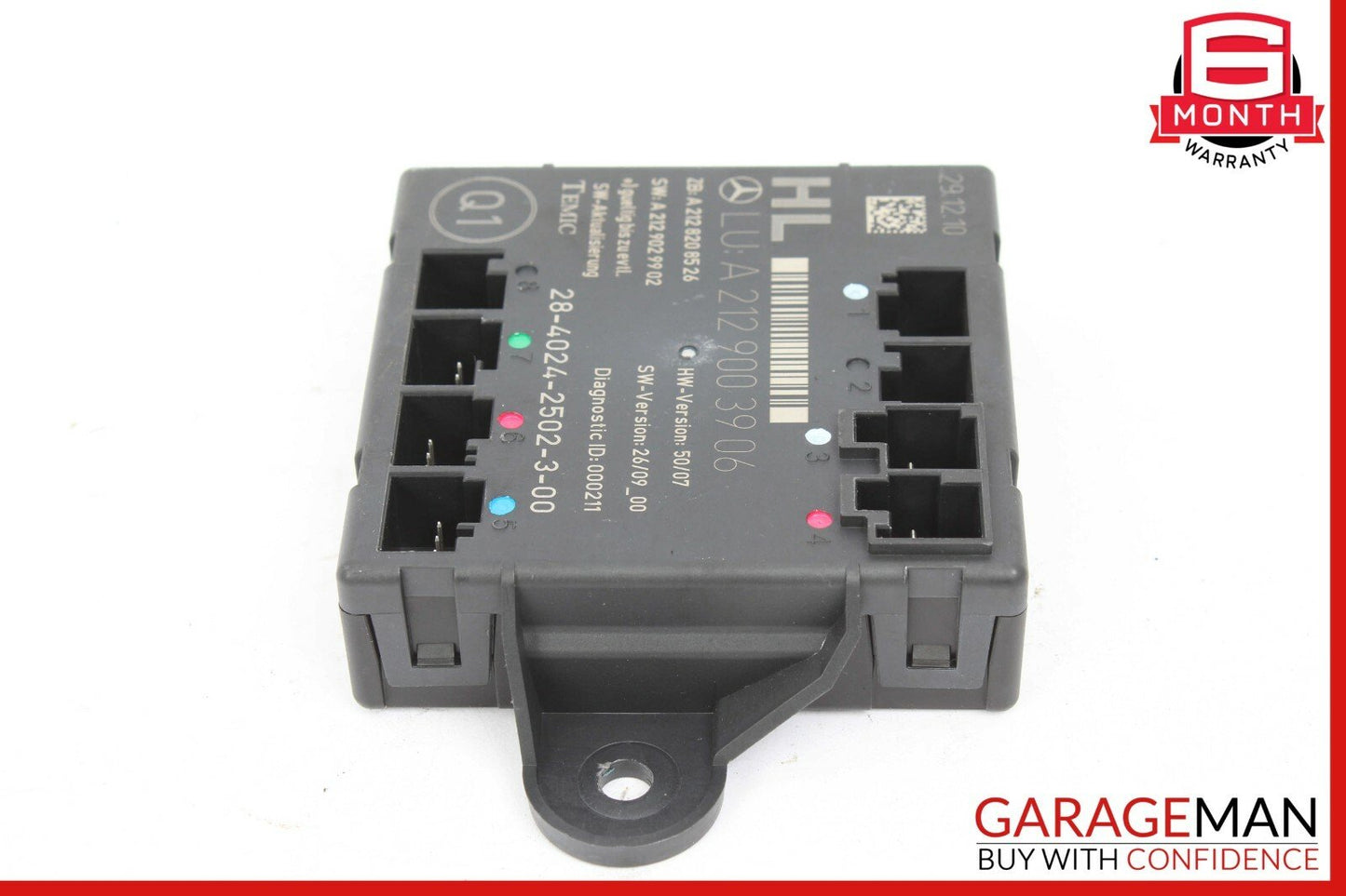 08-14 Mercedes W204 C250 C300 Rear Left Driver Side Door Control Module OEM