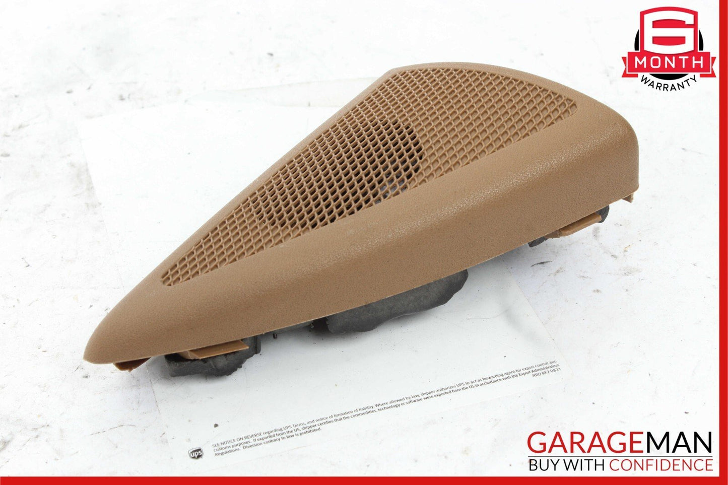 03-09 Mercedes W211 E350 E55 AMG Front Right Side Tweeter Speaker Cover Brown