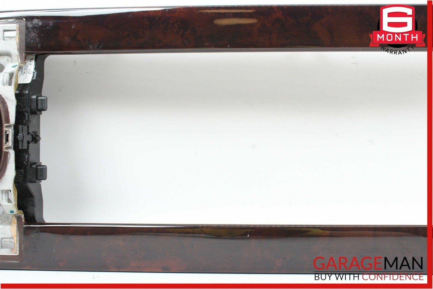07-09 Mercedes W221 S450 S550 Front Center Console Armrest Trim Panel Wood Bezel