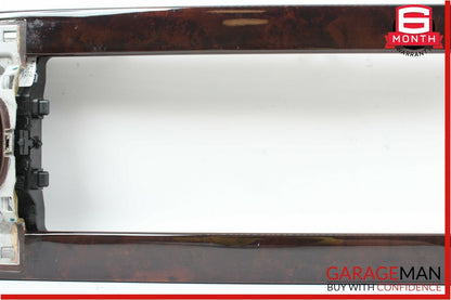 07-09 Mercedes W221 S450 S550 Front Center Console Armrest Trim Panel Wood Bezel