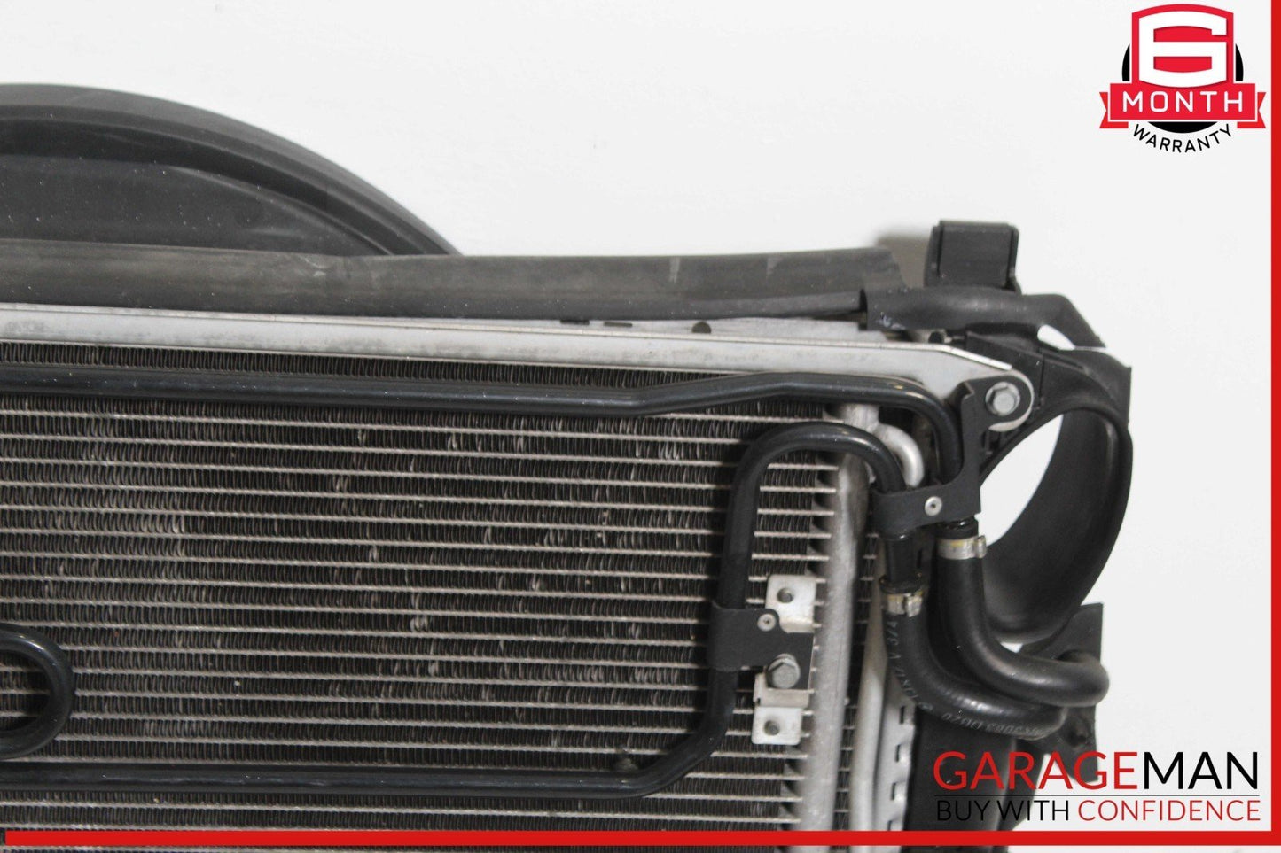 02-06 Mercedes W220 S500 CL500 Engine Motor Cooling Fan Shroud w/ Radiator OEM