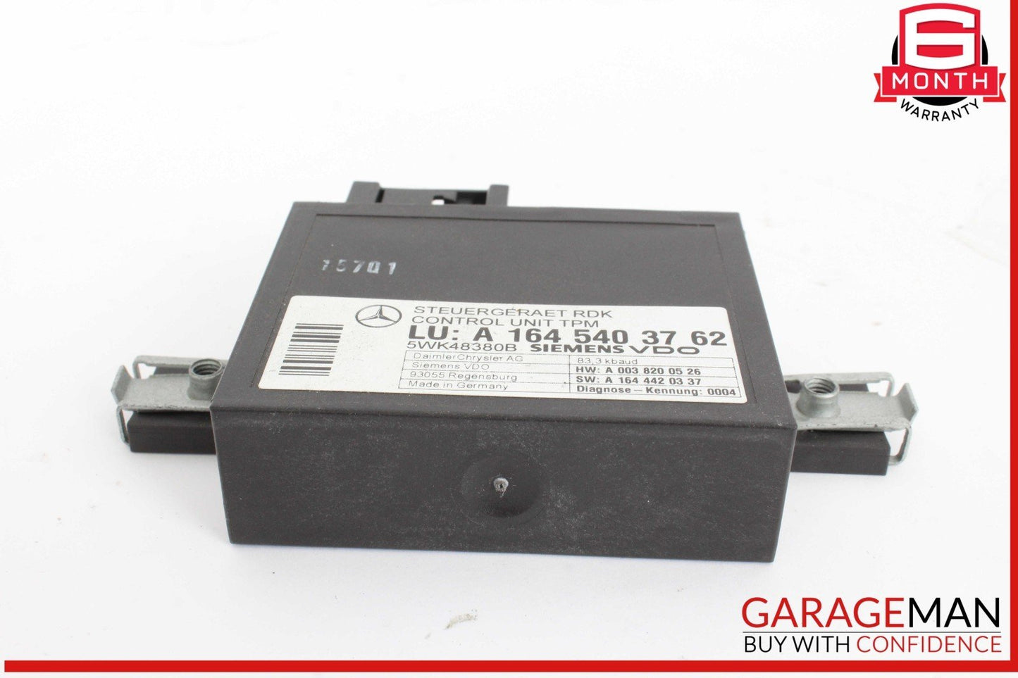 06-13 Mercedes W219 CLS550 GL450 R350 TPMS Tire Pressure Control 1645403762 OEM
