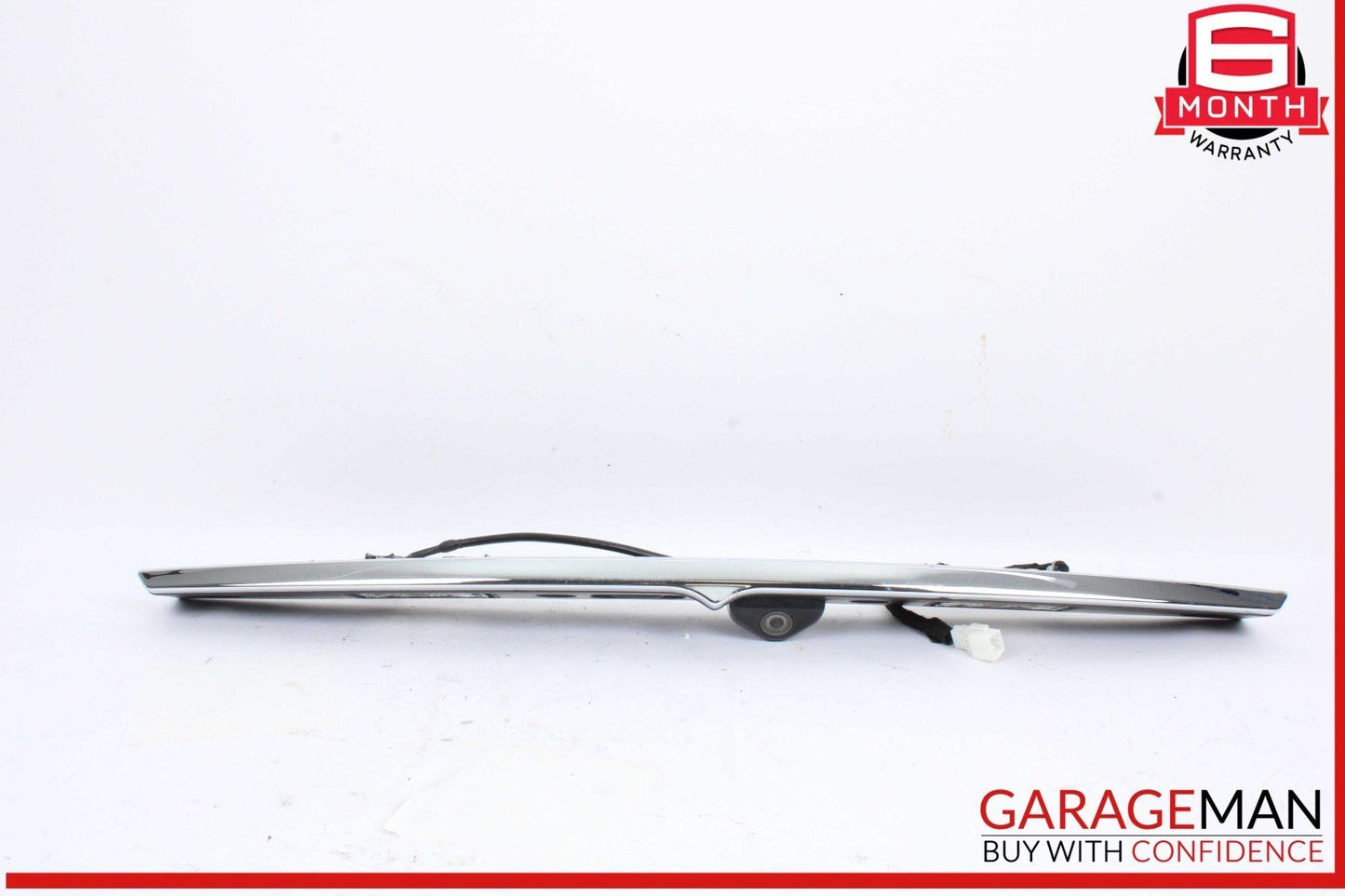 14-17 Maserati Quattroporte S Rear Trunk Lid Moulding Plate w/ Lights & Camera