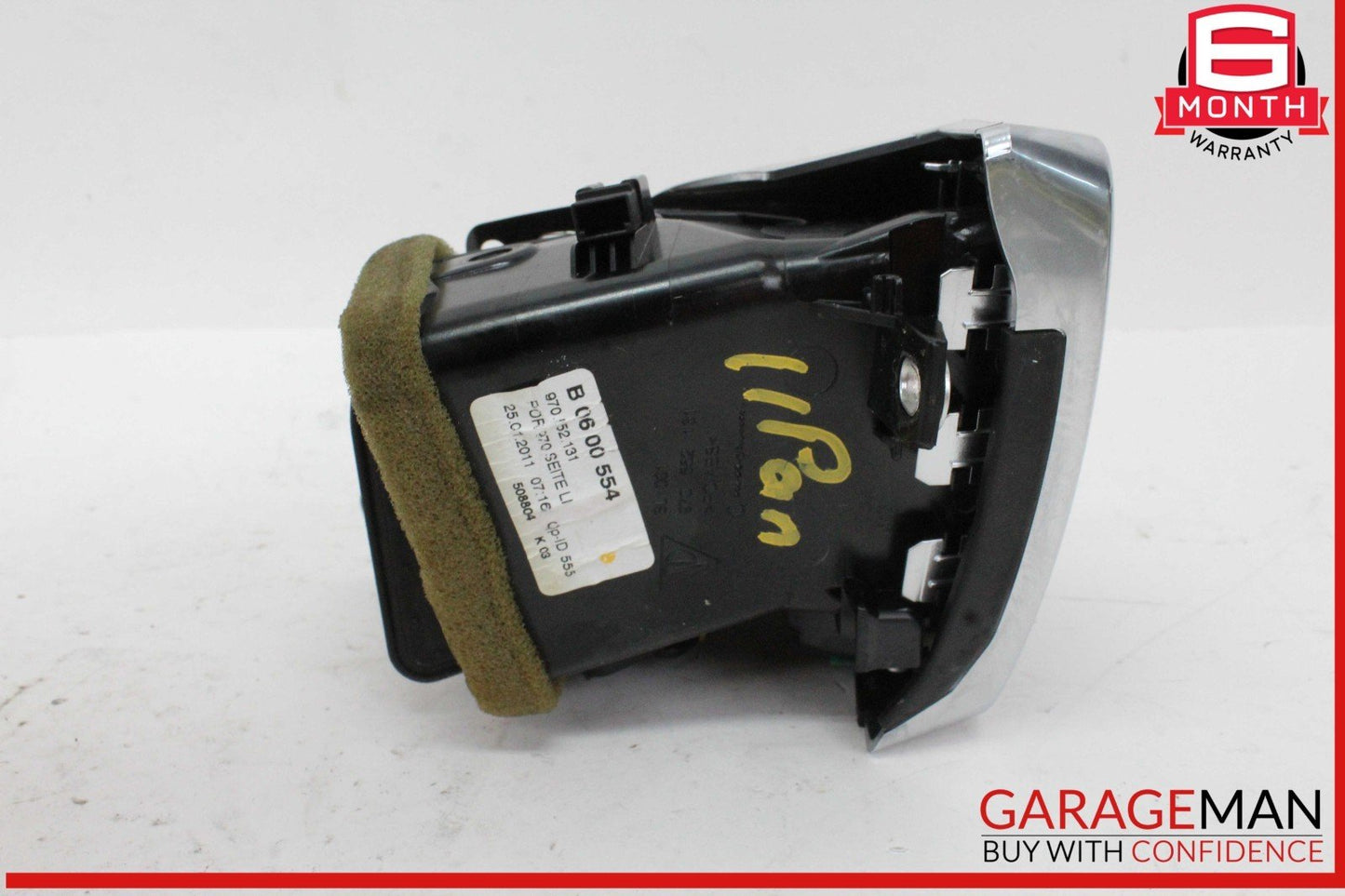 10-16 Porsche Panamera 970 Front Left Side Dash AC A/C Outer Air Vent Grille OEM