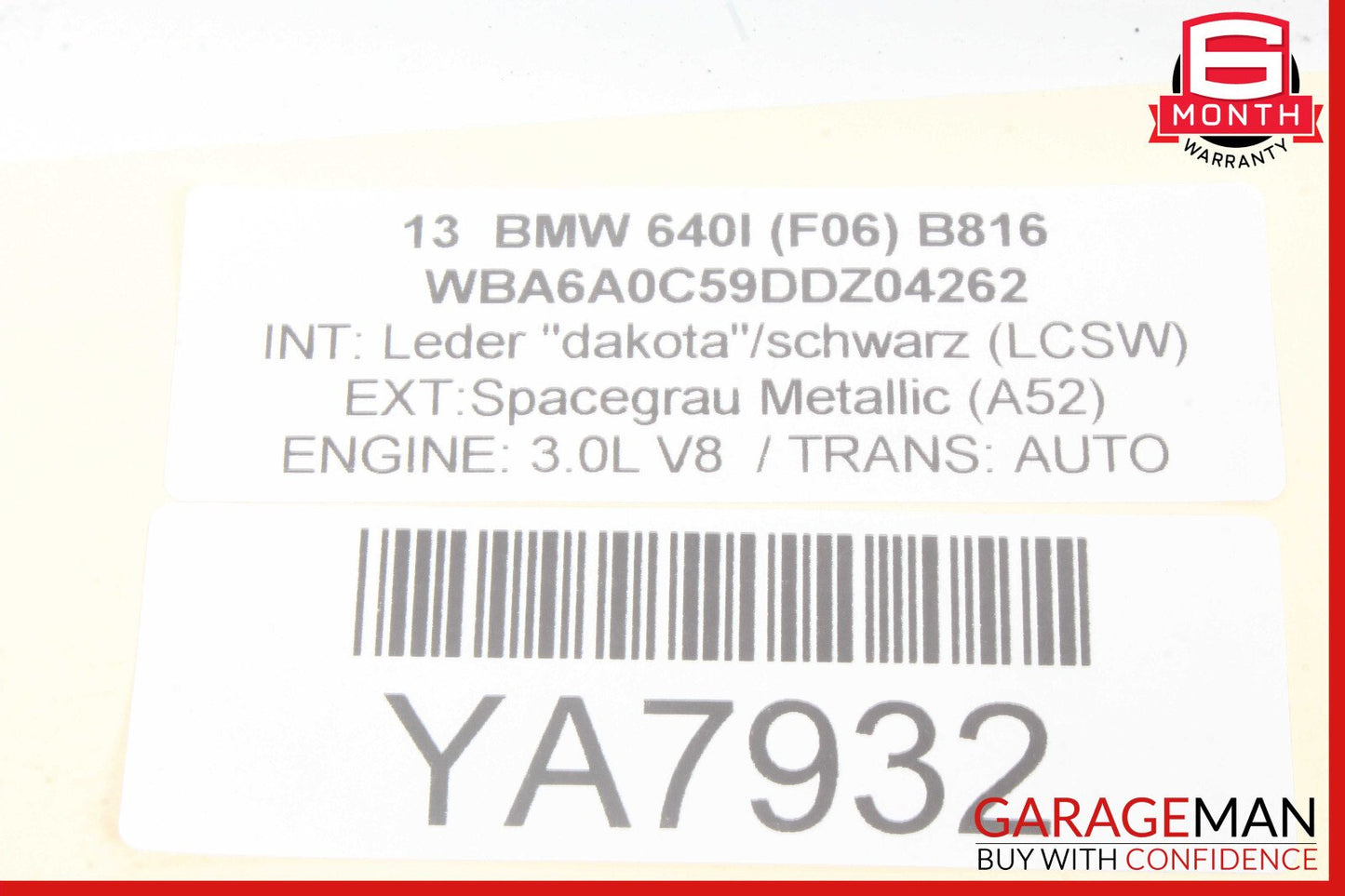 13-19 BMW 640i F06 Xenon Headlight Ballast Control Module OEM