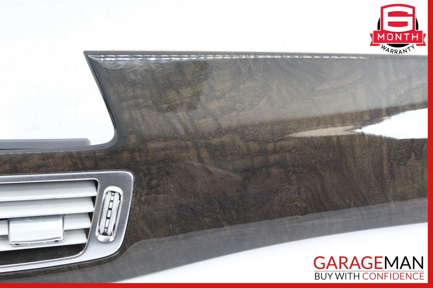 12-18 Mercedes W218 CLS500 Front Dash Trim Bezel Air Vent Cover Assy Walnut OEM
