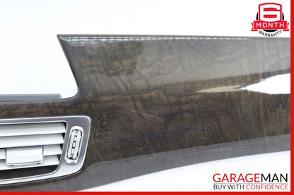 12-18 Mercedes W218 CLS500 Front Dash Trim Bezel Air Vent Cover Assy Walnut OEM