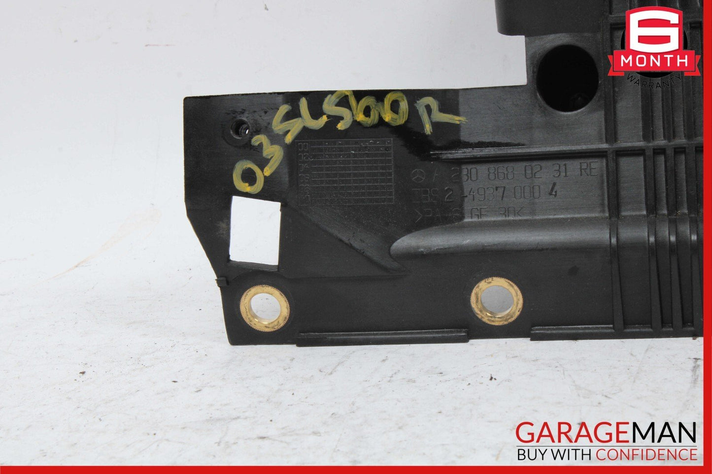 03-08 Mercedes R230 SL500 Rear Right Seat Belt Retractor Luggage w/ Speaker OEM