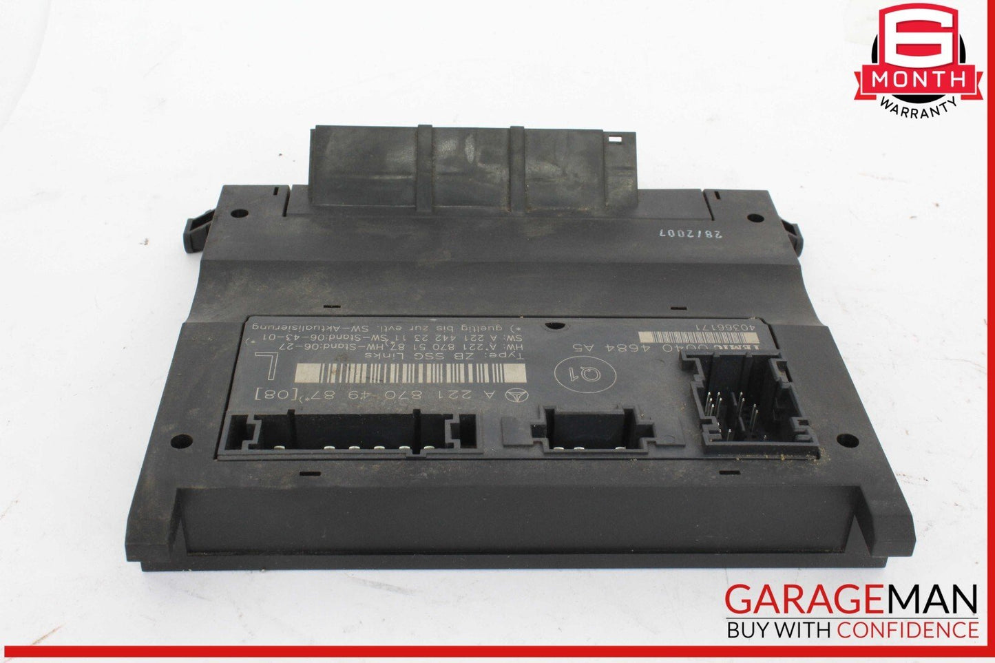07-13 Mercedes W221 S550 S63 Front Left Driver Side Under Seat Control Unit OEM