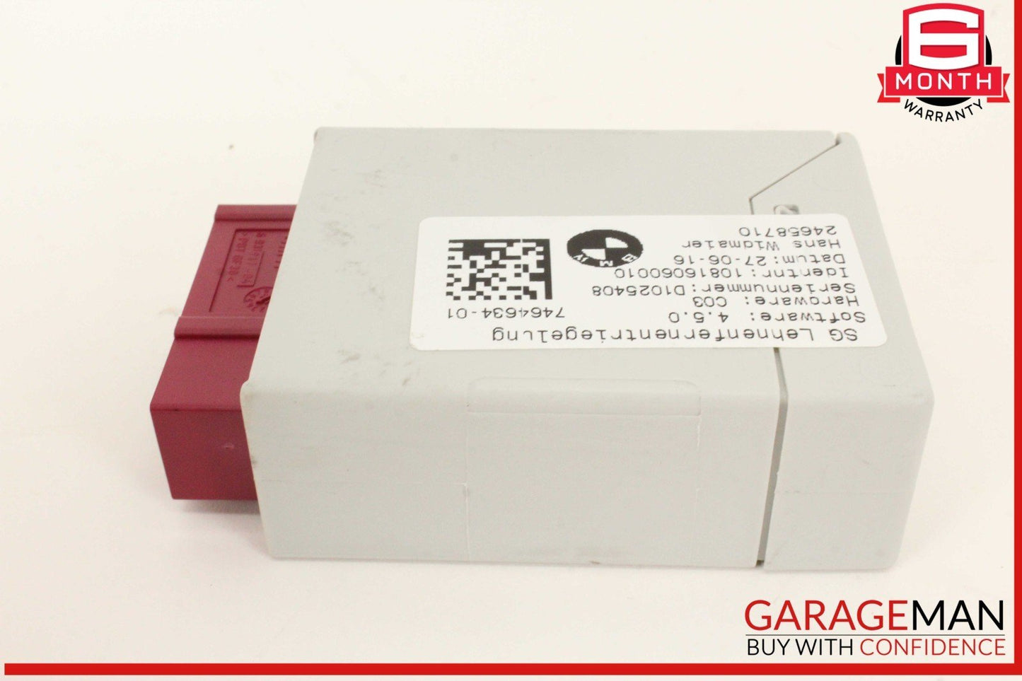 16-22 BMW X1 F48 Front Seat Backrest Control Module Unit 7464634 OEM