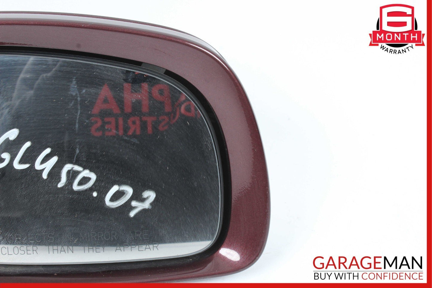 07-08 Mercedes X164 GL450 Front Right Side Mirror Door Rear View Carneol Red OEM