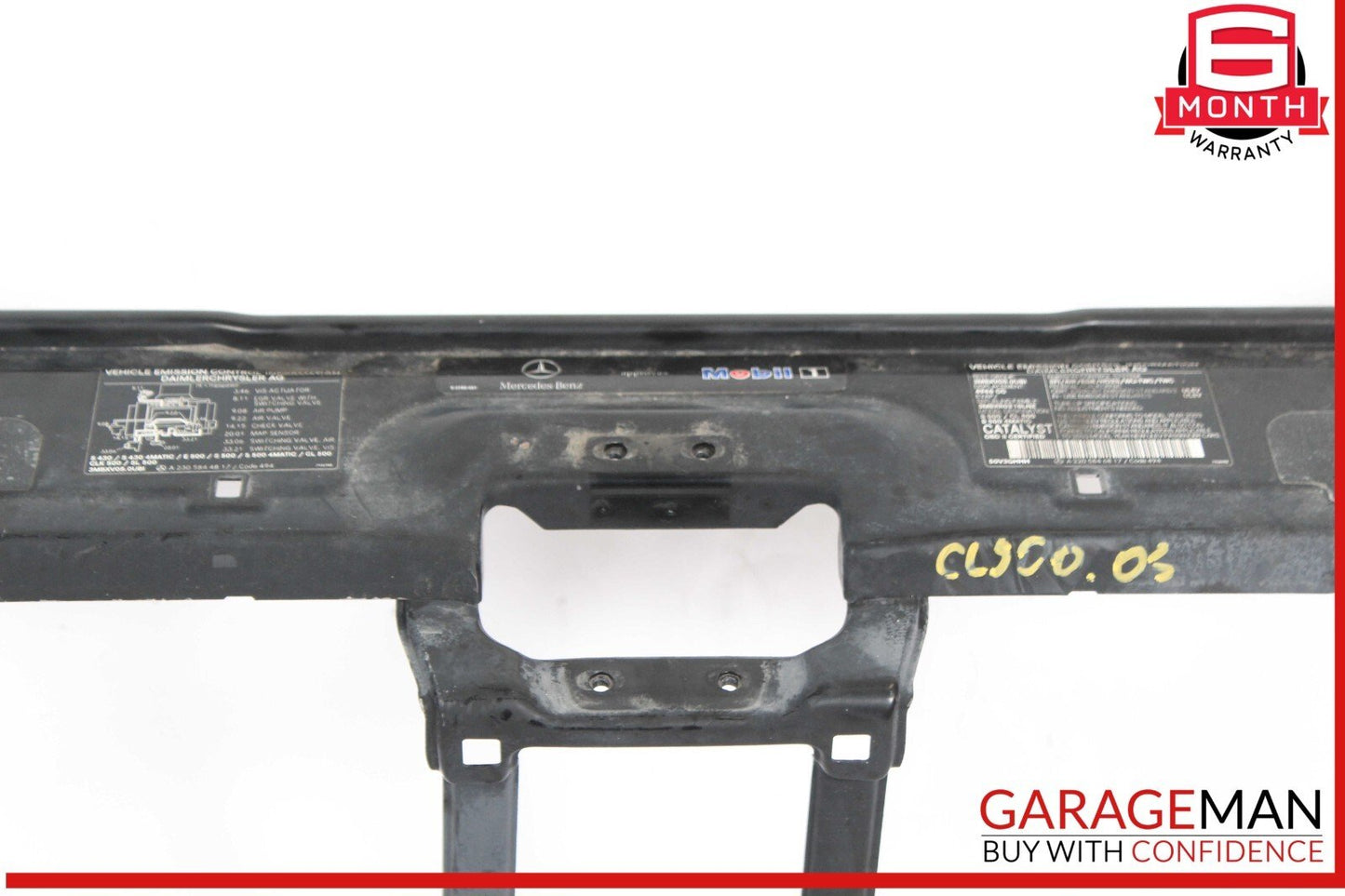 00-06 Mercedes W215 CL500 Top Radiator Core Support Headlight Bracket Frame OEM