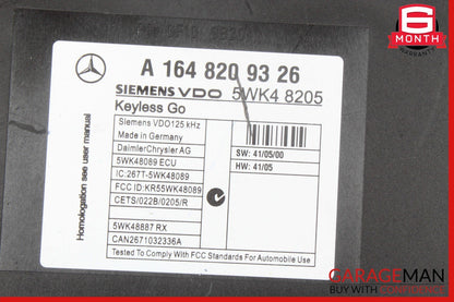 06-12 Mercedes X164 GL450 ML450 Keyless Go Entry Control Module 1648209326 OEM