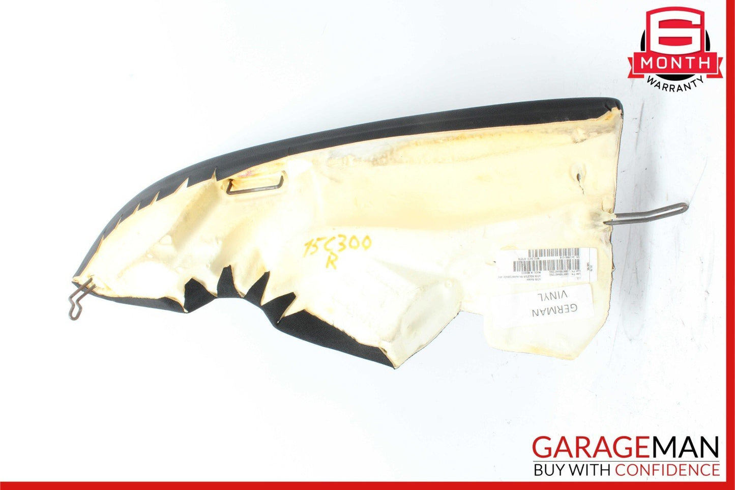 15-20 Mercedes W205 C300 Sedan Rear Right Side Seat Bolster Cushion Cover Black