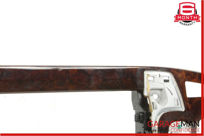 07-09 Mercedes W221 S500 S550 Front Center Console Armrest Trim Panel Wood Bezel
