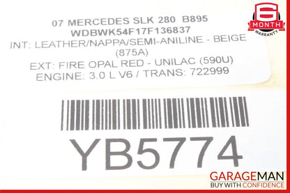 05-11 Mercedes R171 SLK280 Rear Right & Left Side Shock Absorber Coil Spring Set