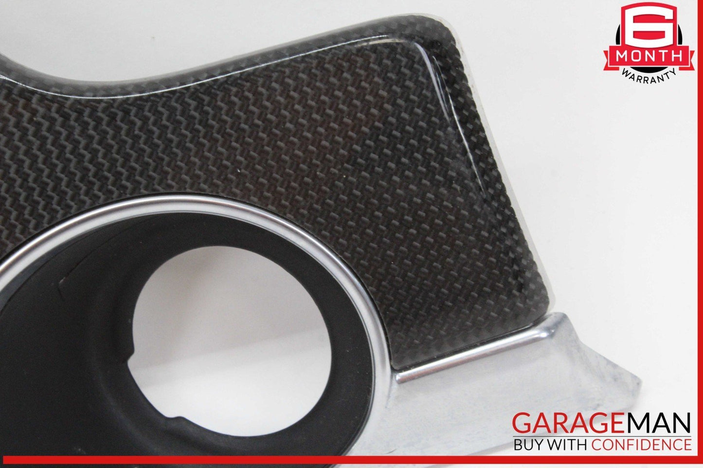 10-16 Porsche Panamera 970 E-Hybrid Dash Ignition Bezel Cover Trim Carbon Fiber