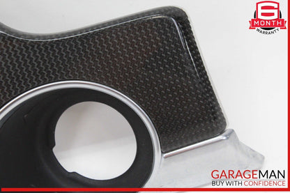 10-16 Porsche Panamera 970 E-Hybrid Dash Ignition Bezel Cover Trim Carbon Fiber