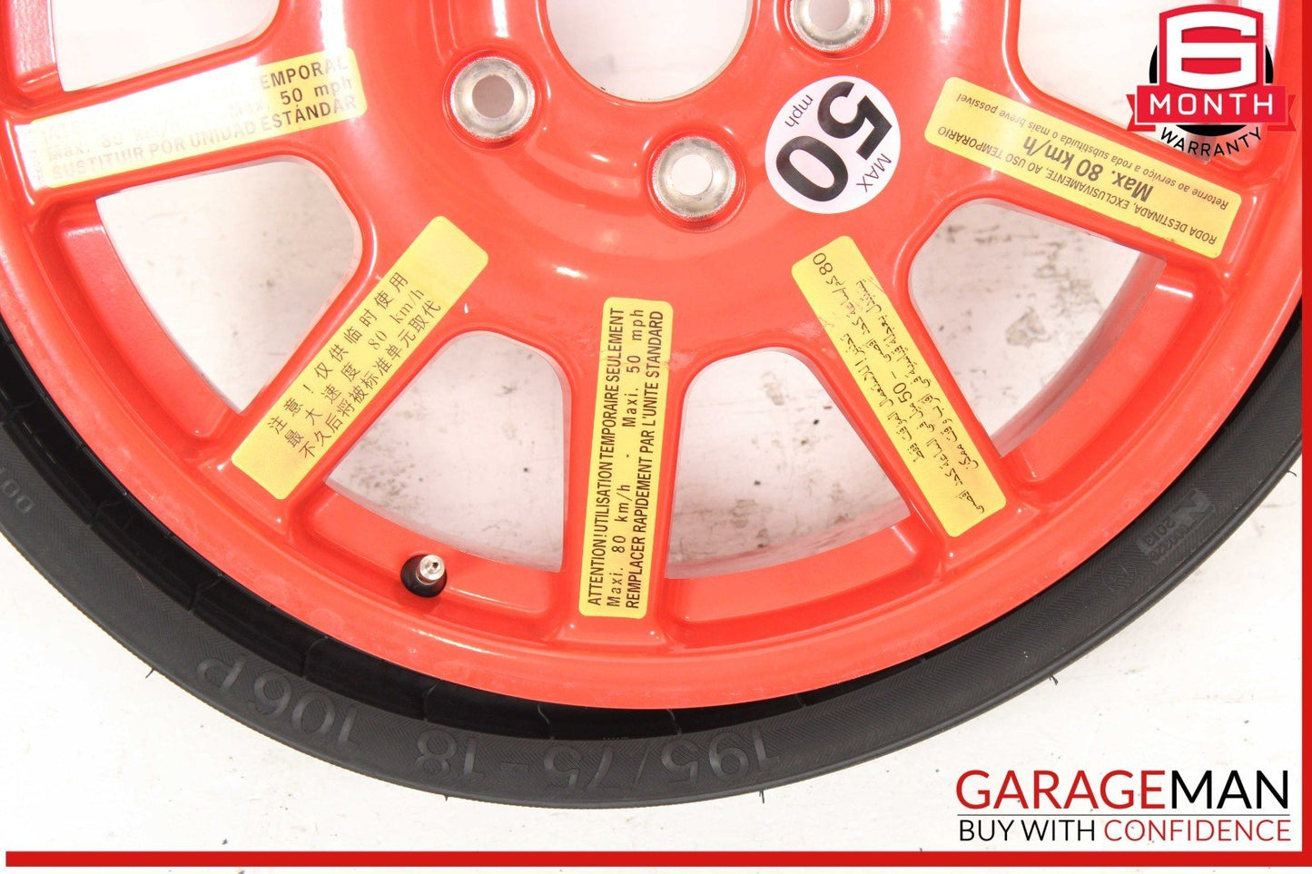 11-18 Porsche Cayenne 958 Emergency Spare Tire Wheel Donut Rim 18 18" OEM