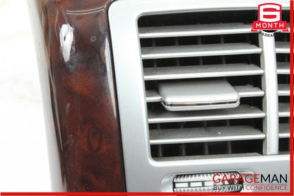 07-13 Mercedes W221 S550 Rear Center Console A/C AC Air Vent Trim Assembly Wood