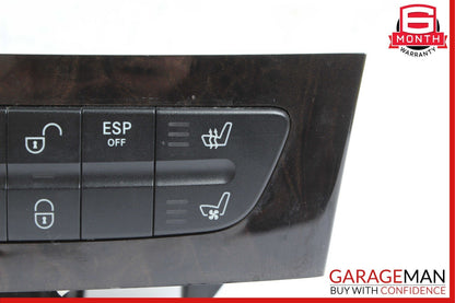03-09 Mercedes W219 CLS550 Hazard Light Door Lock Control Switch Module Trim OEM