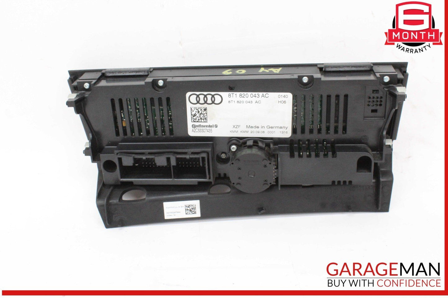 09-16 Audi A4 A5 S4 S5 Q5 Dash AC Climate Control Switch Panel 8T1820043AC OEM