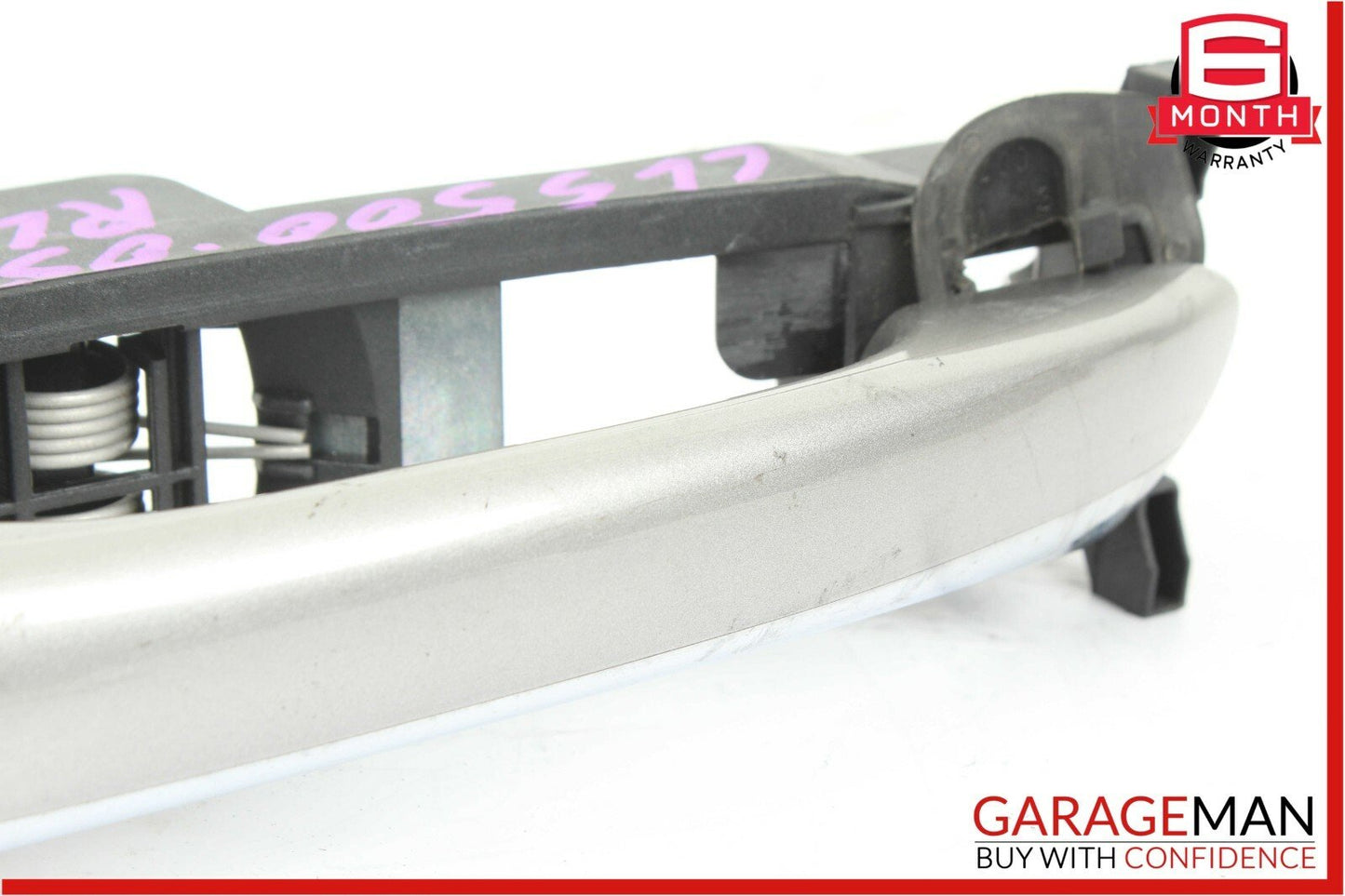 06-11 Mercedes W219 CLS500 Rear Left Side Exterior Door Handle Cubanite Silver