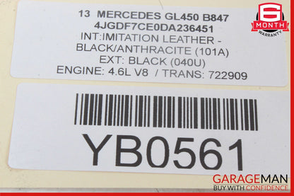 13-16 Mercedes X166 GL450 GL550 Suspension DSR Height Adjuster Control Switch