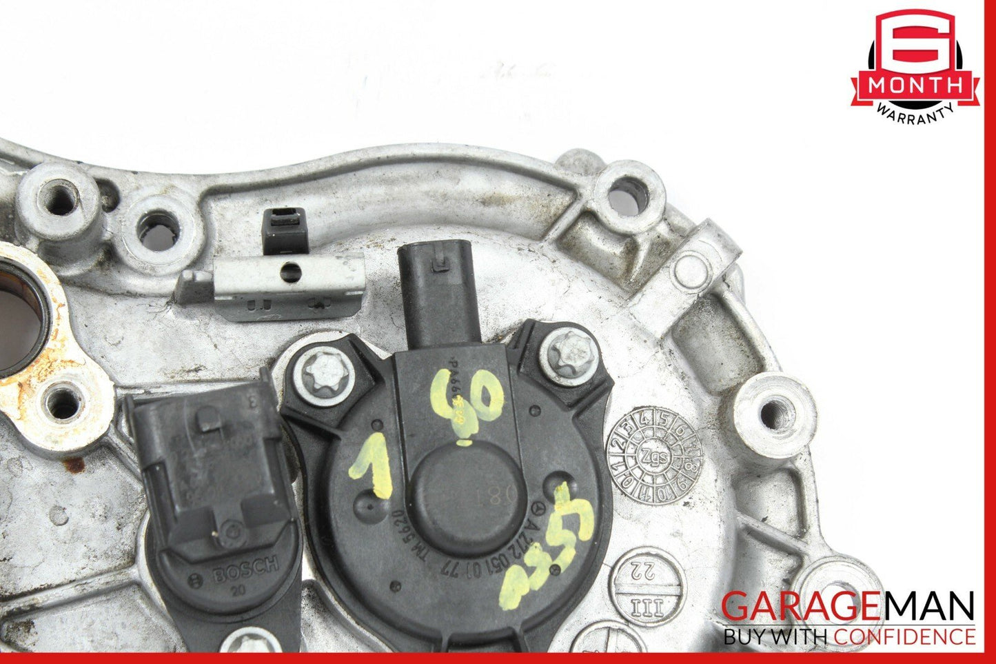 06-10 Mercedes W221 S550 Front Left Engine Timing Chain Cover Plate OEM