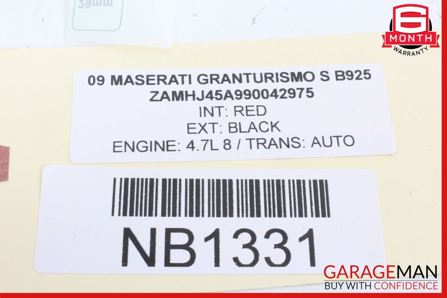 03-19 Maserati GranTurismo M145 Interior Overhead Dome Light Lamp OEM