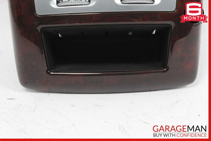 07-13 Mercedes W221 S550 S400 Rear Center Console A/C Air Vent Trim Bezel Wood