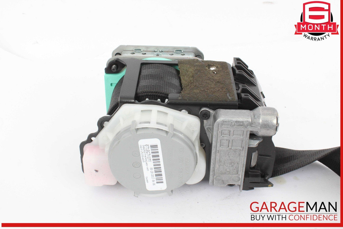 14-17 Audi SQ5 Front Right Passenger Side Seat Belt Seatbelt Black OEM