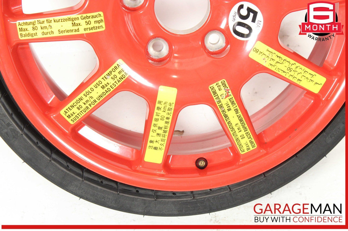 11-18 Porsche Cayenne 958 Emergency Spare Tire Wheel Donut Rim 18 18" OEM