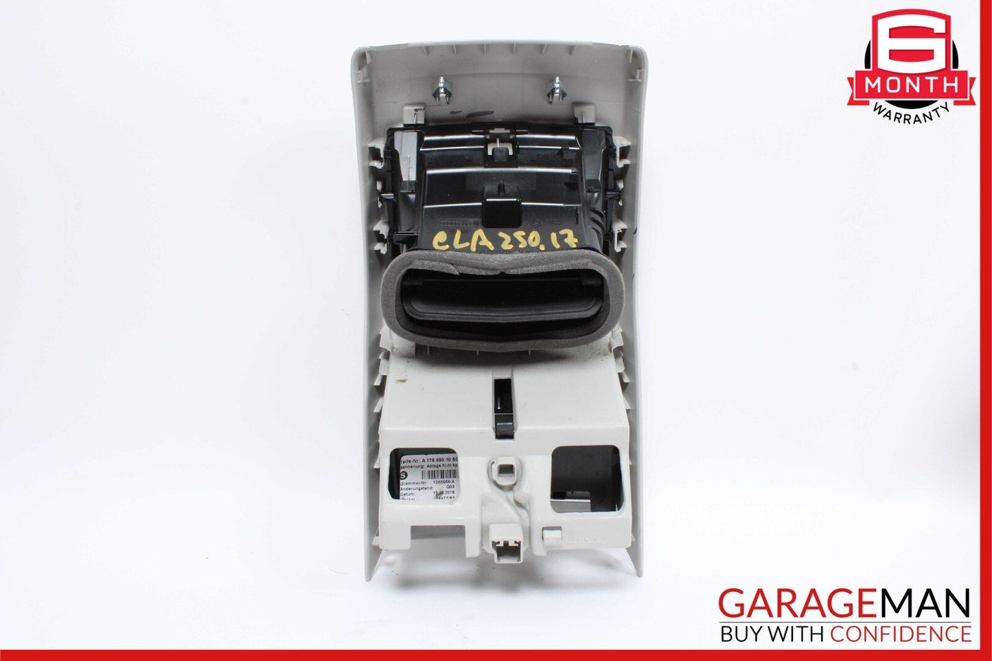 14-18 Mercedes W117 CLA250 Rear Center Console Air Vent Back Cover Ashtray OEM
