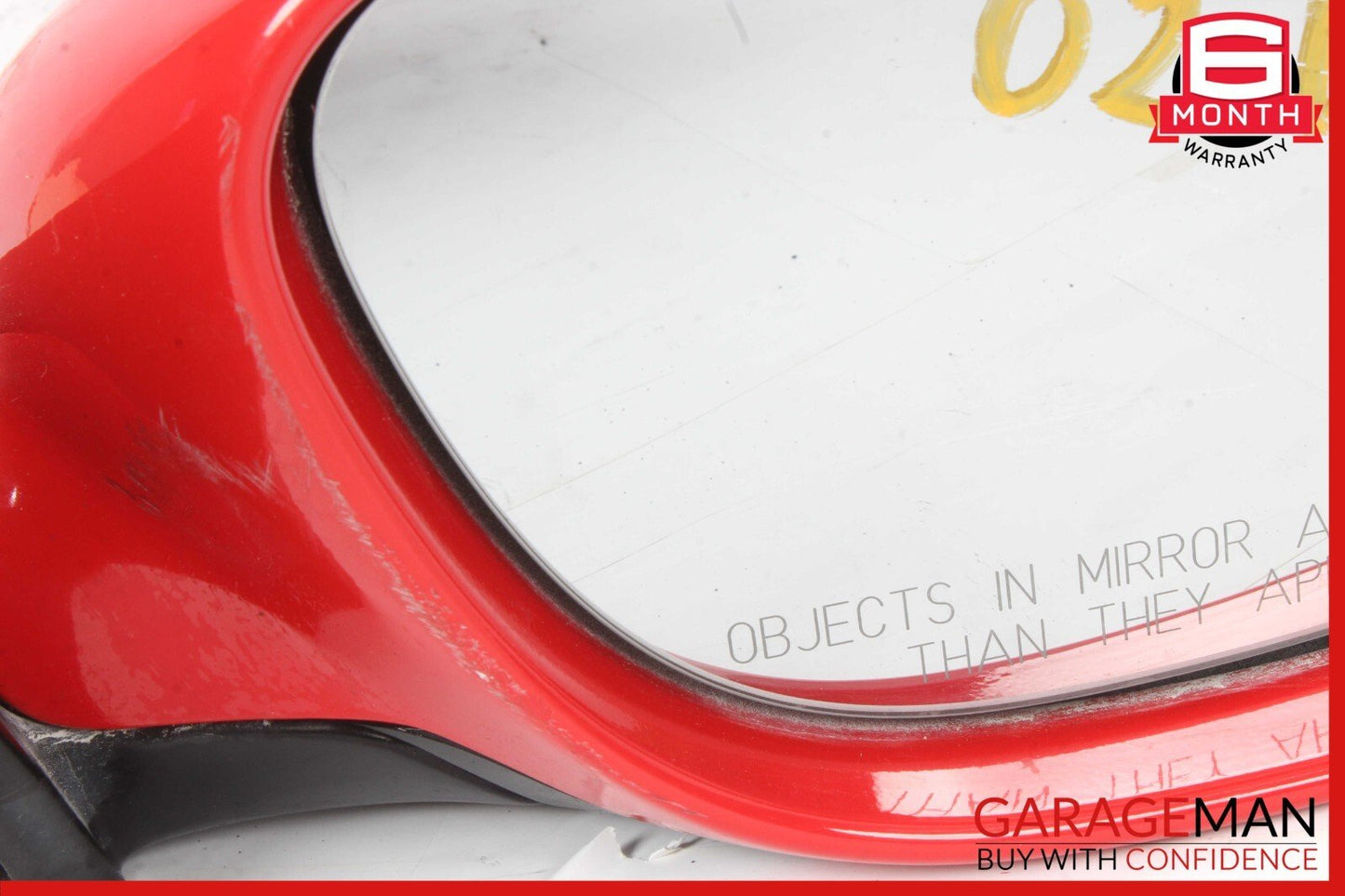 97-05 Porsche Boxster 986 Right Side Rear View Door Mirror Red OEM