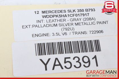 08-16 Mercedes SLK250 E550 CLS550 Keyless Go Entry Control Module 1729007900 OEM